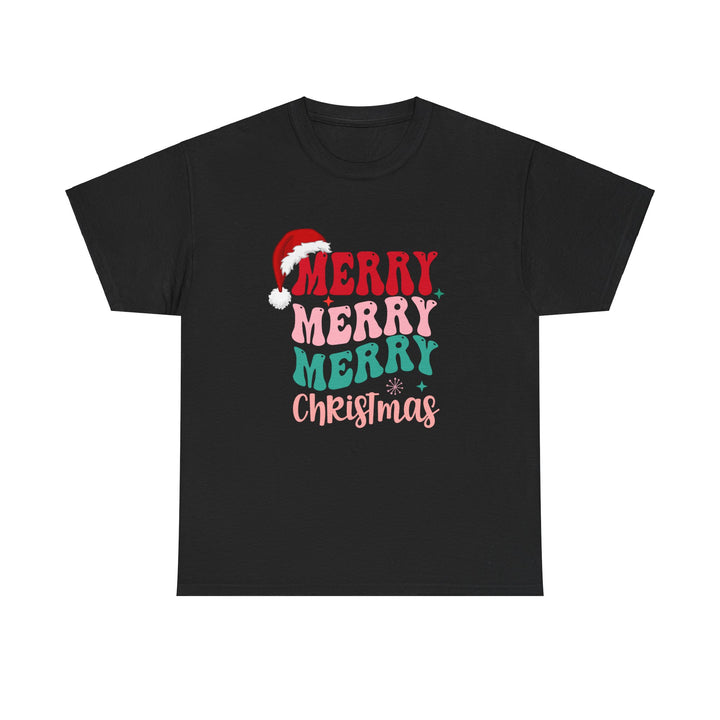 Merry Christmas Unisex Heavy Cotton Tee - Festive Holiday Shirt