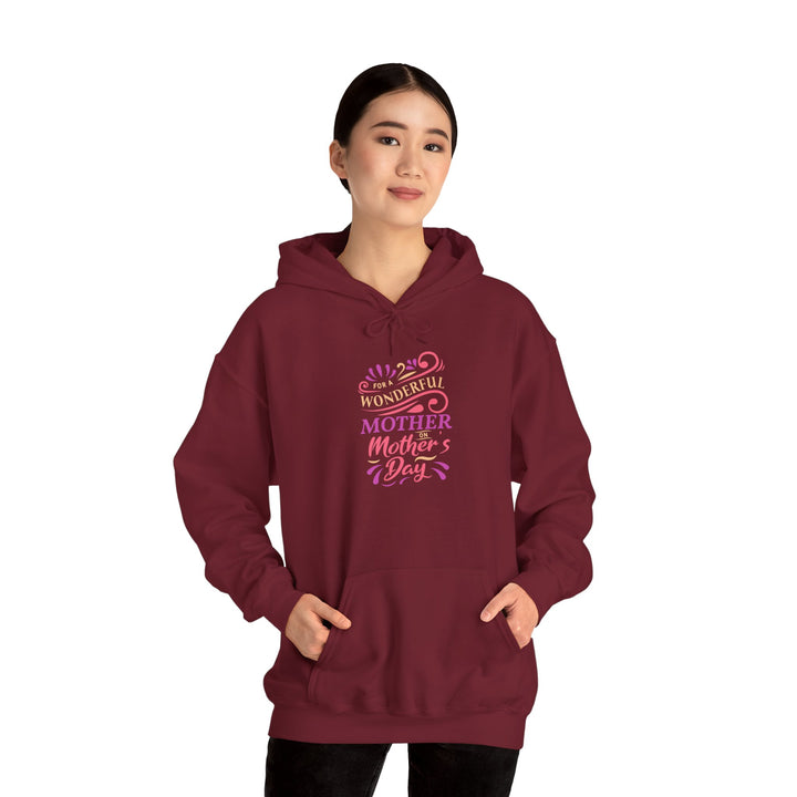 Mom's Hooded Sweatshirt – Wonderful Mother | Mother's Day Gift Design