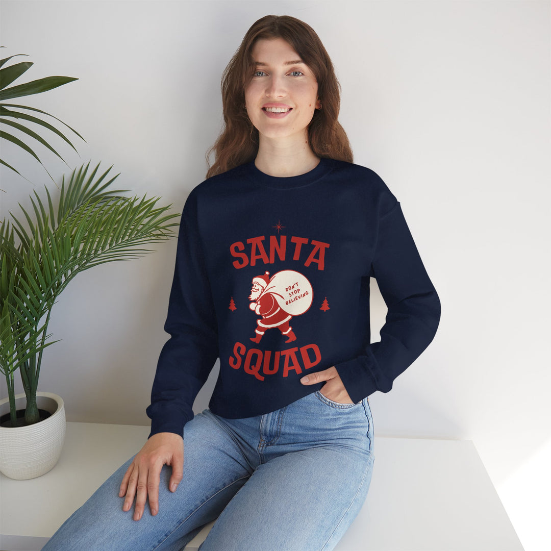 Santa Squad Sweatshirt — Retro Santa Holiday Crewneck