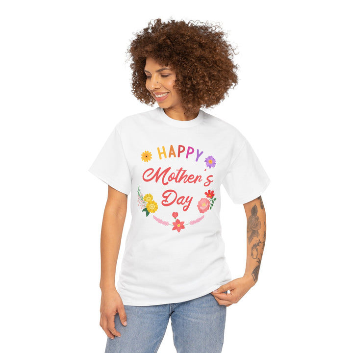 Mom T-Shirt - Happy Mother's Day Floral Design