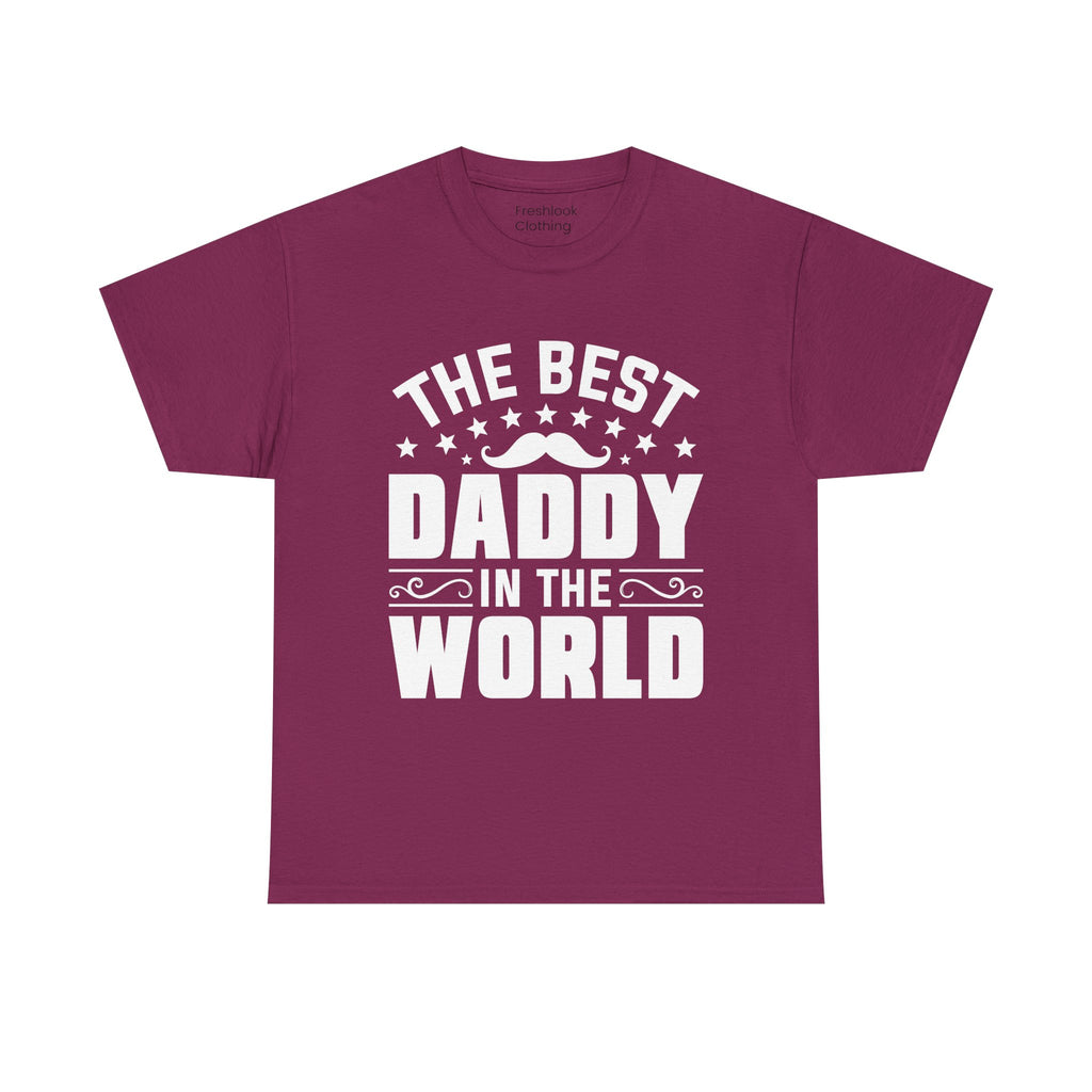 Dad's T-Shirt - The Best Daddy In The World Design