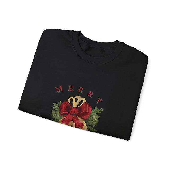 Christmas Bells Crewneck Sweatshirt — "Merry Christmas" Holiday Pullover