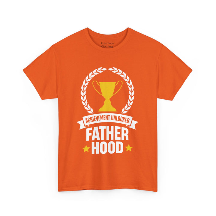 Dad's T-Shirt - Achievement Unlocked Fatherhood Design