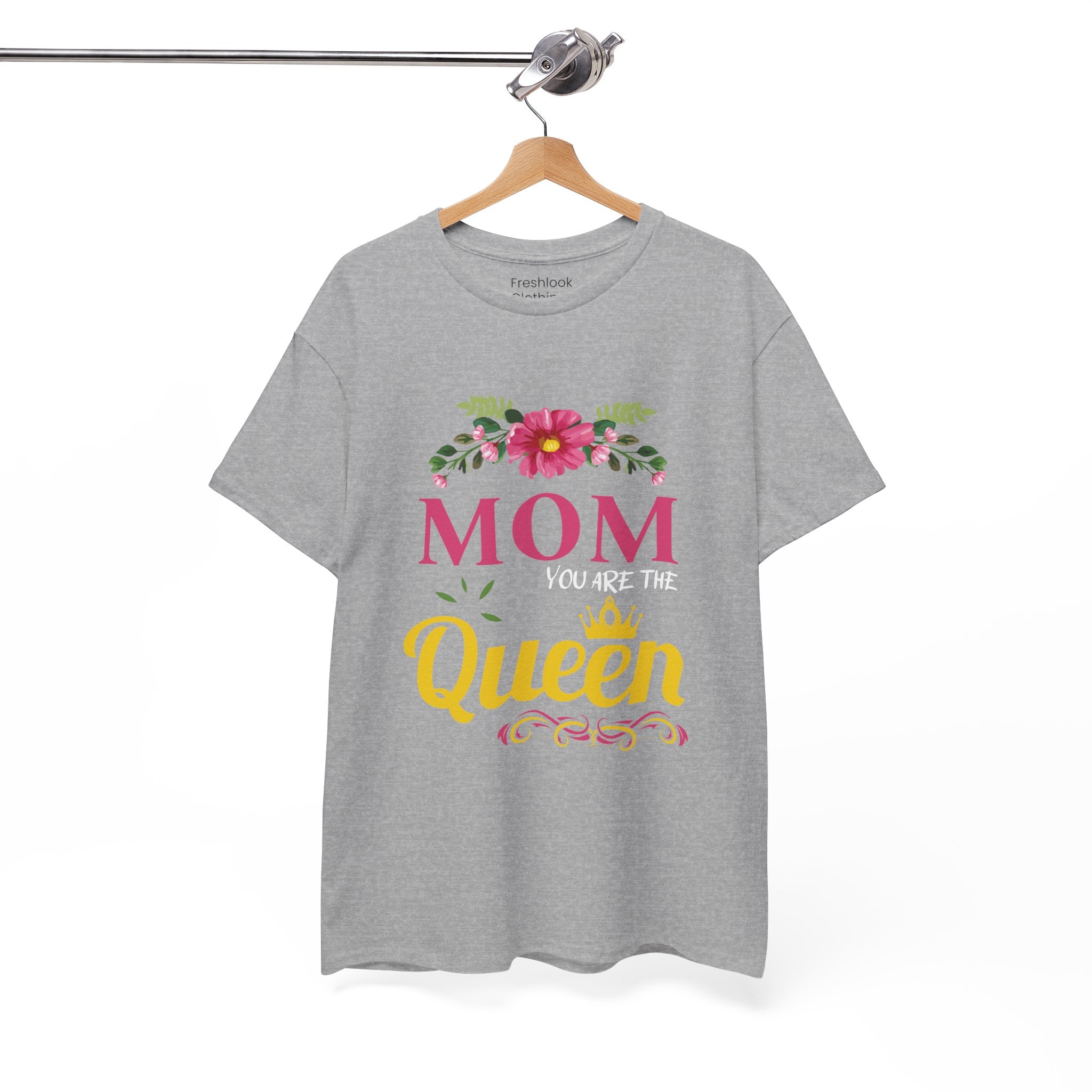 Mom T-Shirt – Mom You Are the Queen – Floral Design
