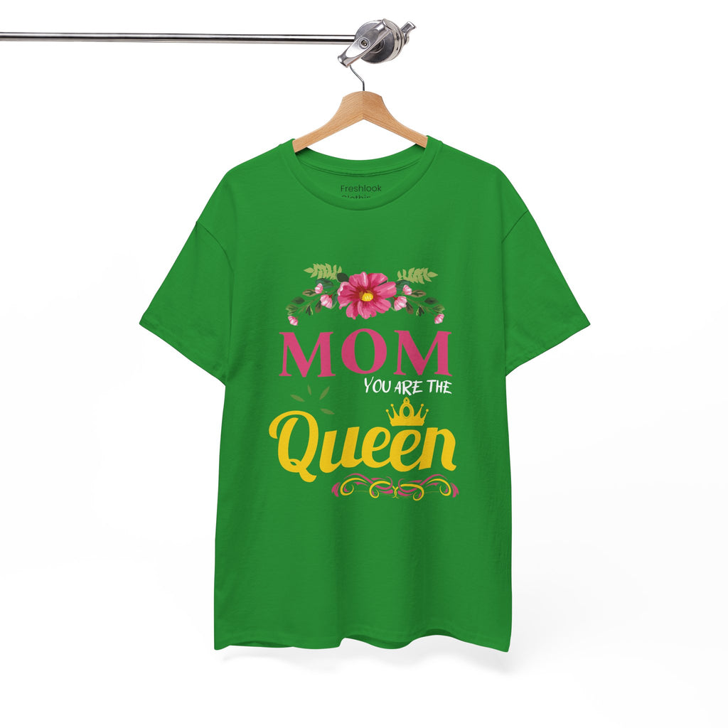 Mom T-Shirt – Mom You Are the Queen – Floral Design