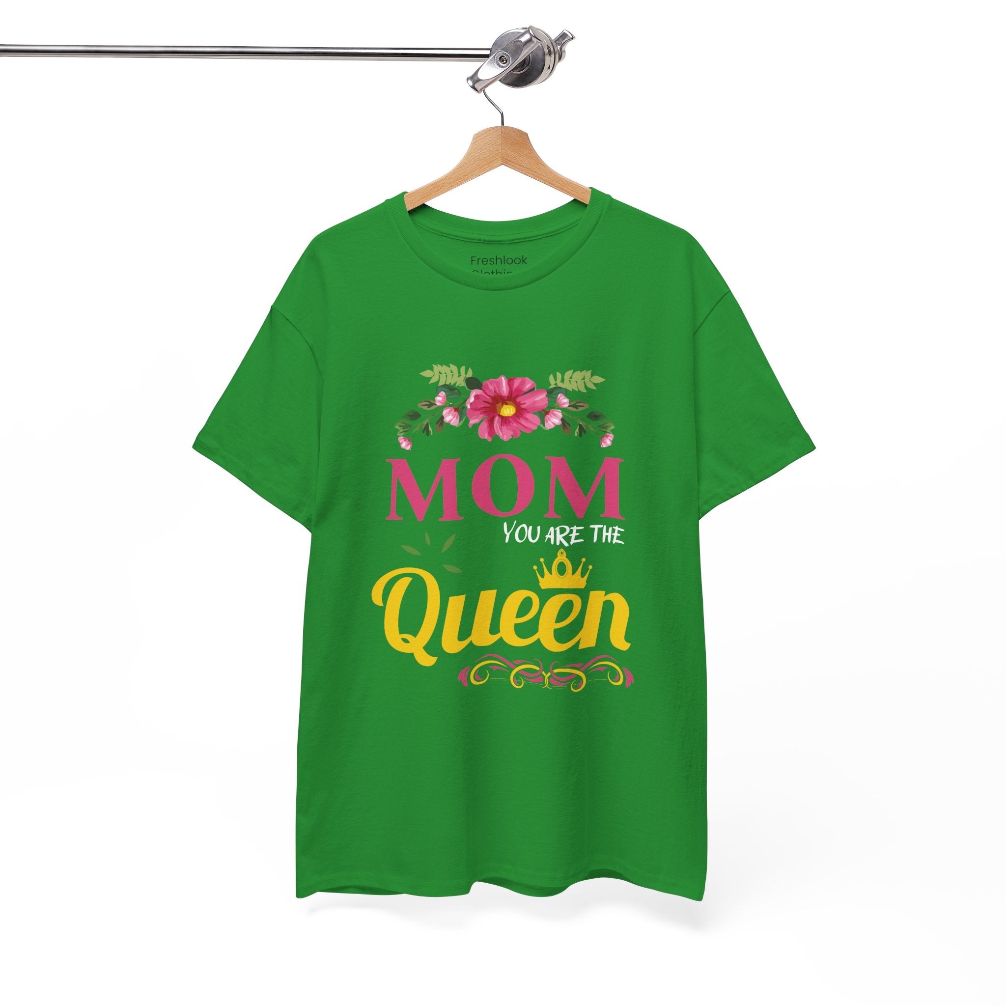 Mom T-Shirt – Mom You Are the Queen – Floral Design