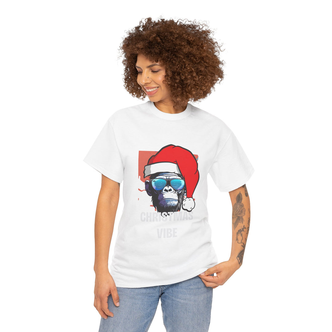 Christmas Vibe Gorilla Unisex Tee, Fun Christmas t-shirt