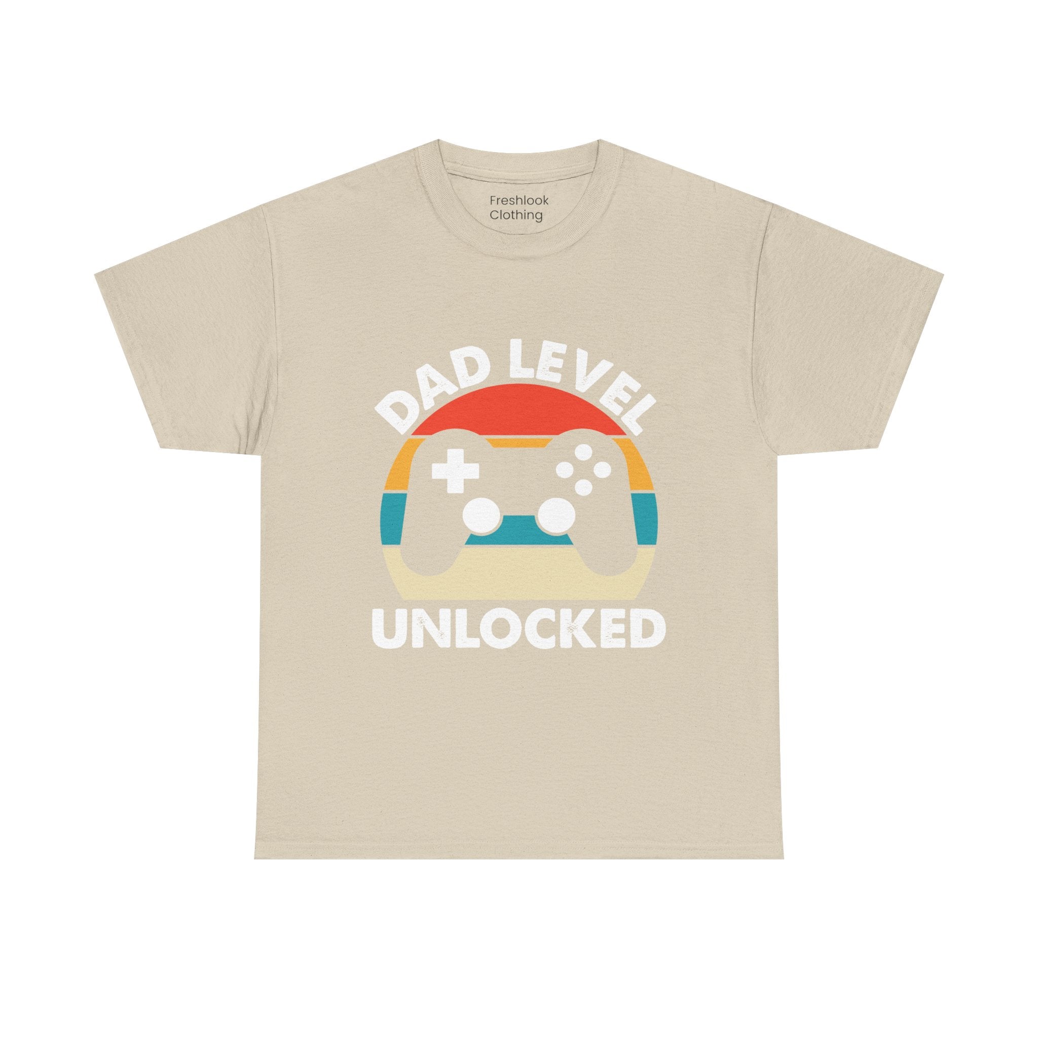 Dad's T-Shirt - Dad Level Unlocked Design