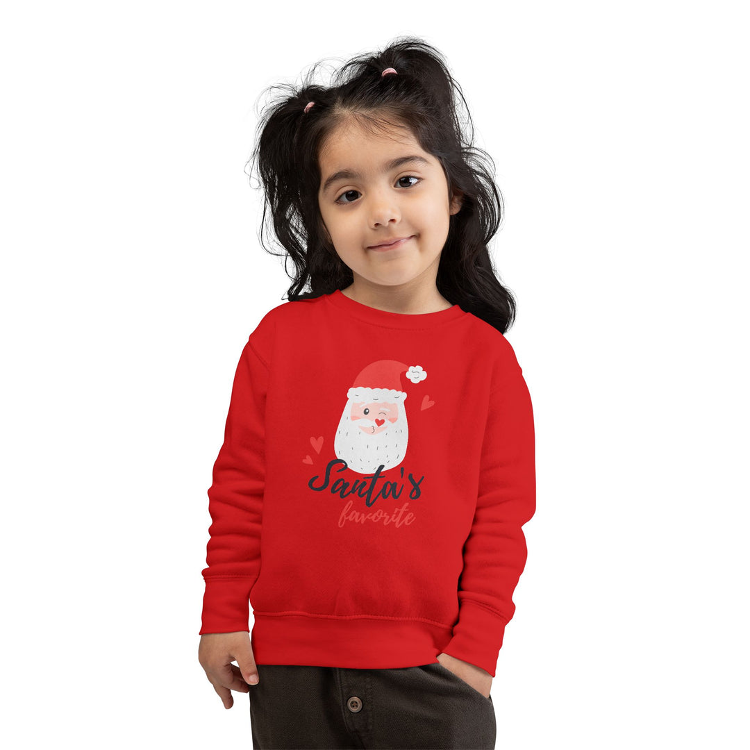 Toddler Sweatshirt — "Santa's Favorite" Cute Kids Christmas Pullover