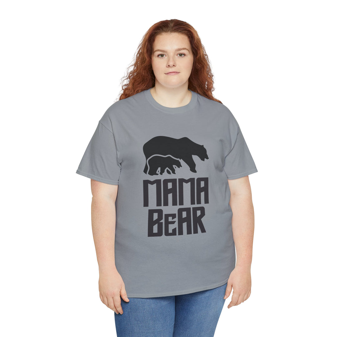 Mom’s T-shirt – Mama Bear Unisex Heavy Cotton Tee - Perfect Gift for Moms Design