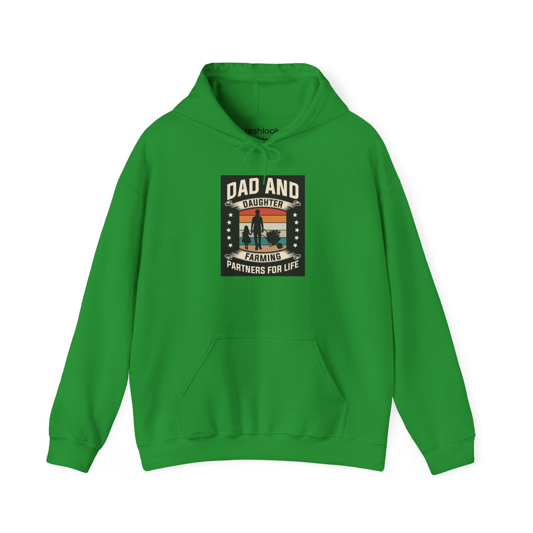 Dad’s Hooded Sweatshirt – Dad and Daughter Farming Partners For Life Design