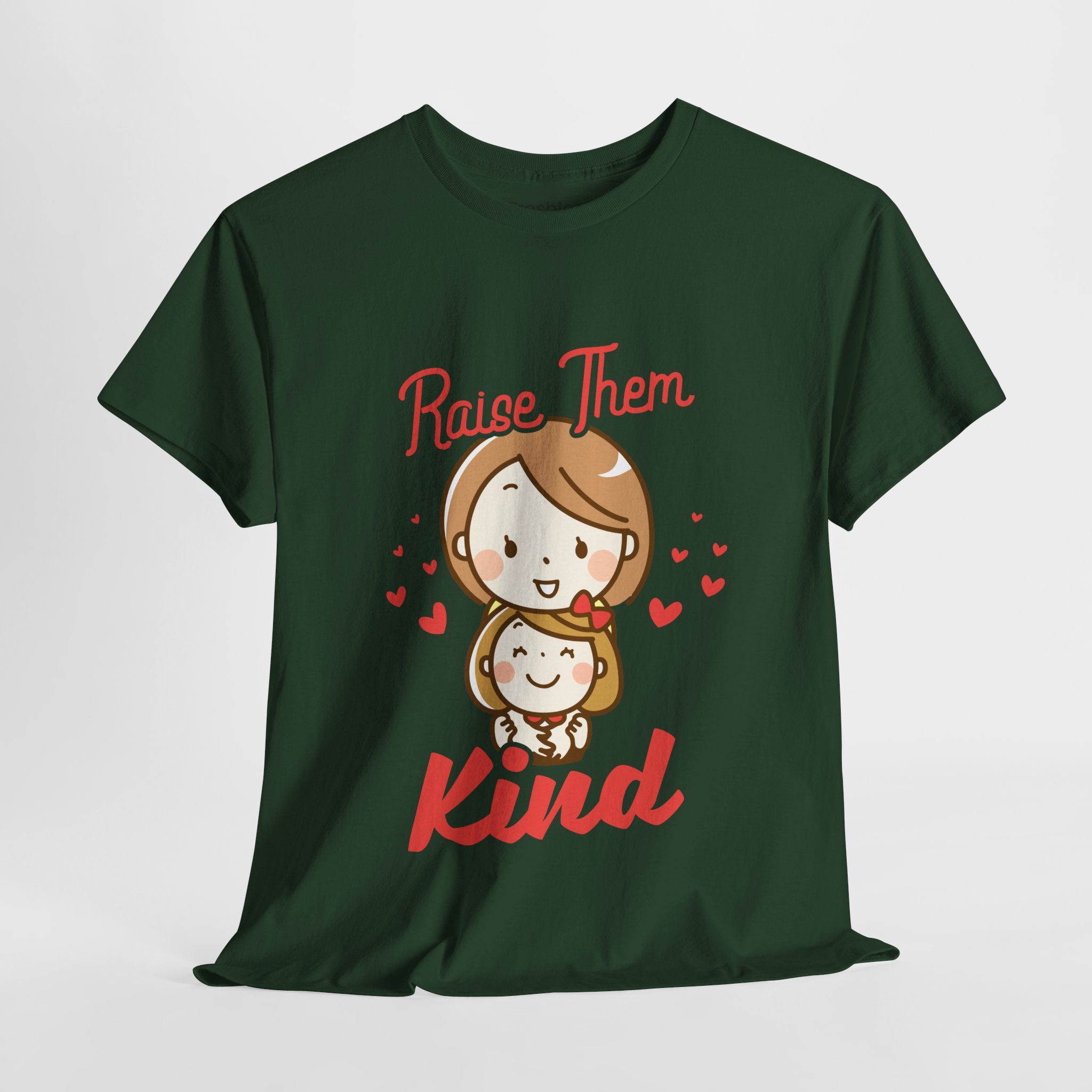 Mom T-Shirt – Raise Them Kind – Sweet Family Love Design