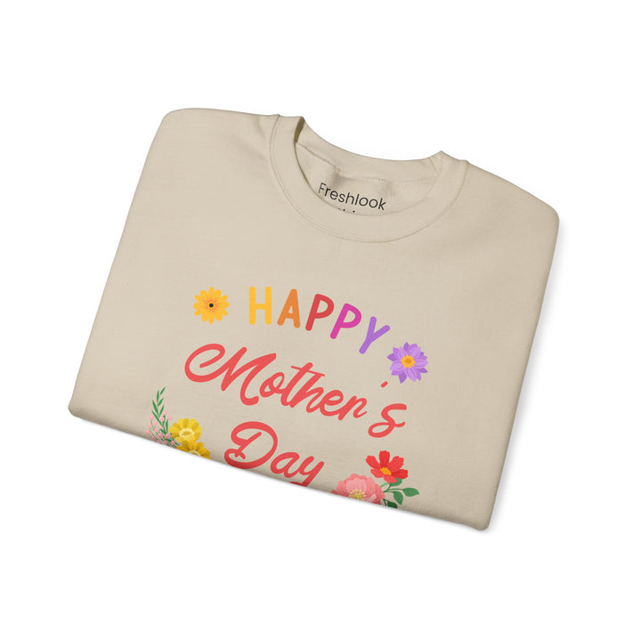 Mom's Sweatshirt - Happy Mother's Day Floral Design