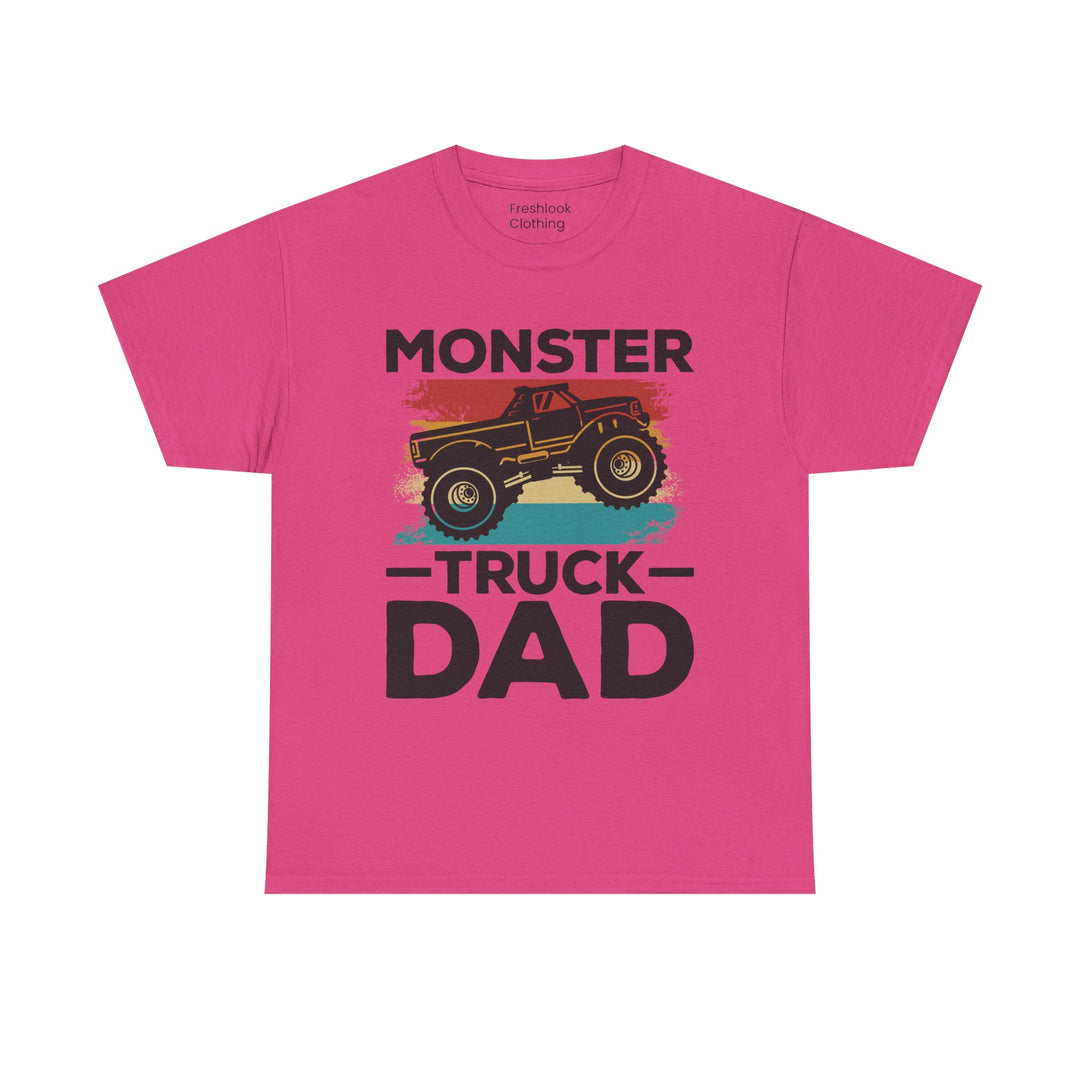 Dad's T-Shirt - Monster Truck Dad Design