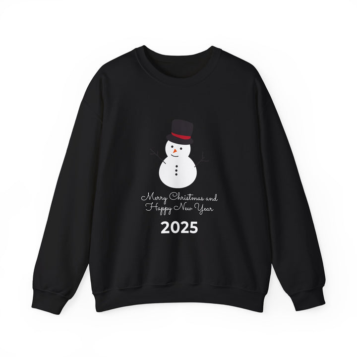 Christmas Snowman 2025 Crewneck Sweatshirt - "Merry Christmas and Happy New Year"