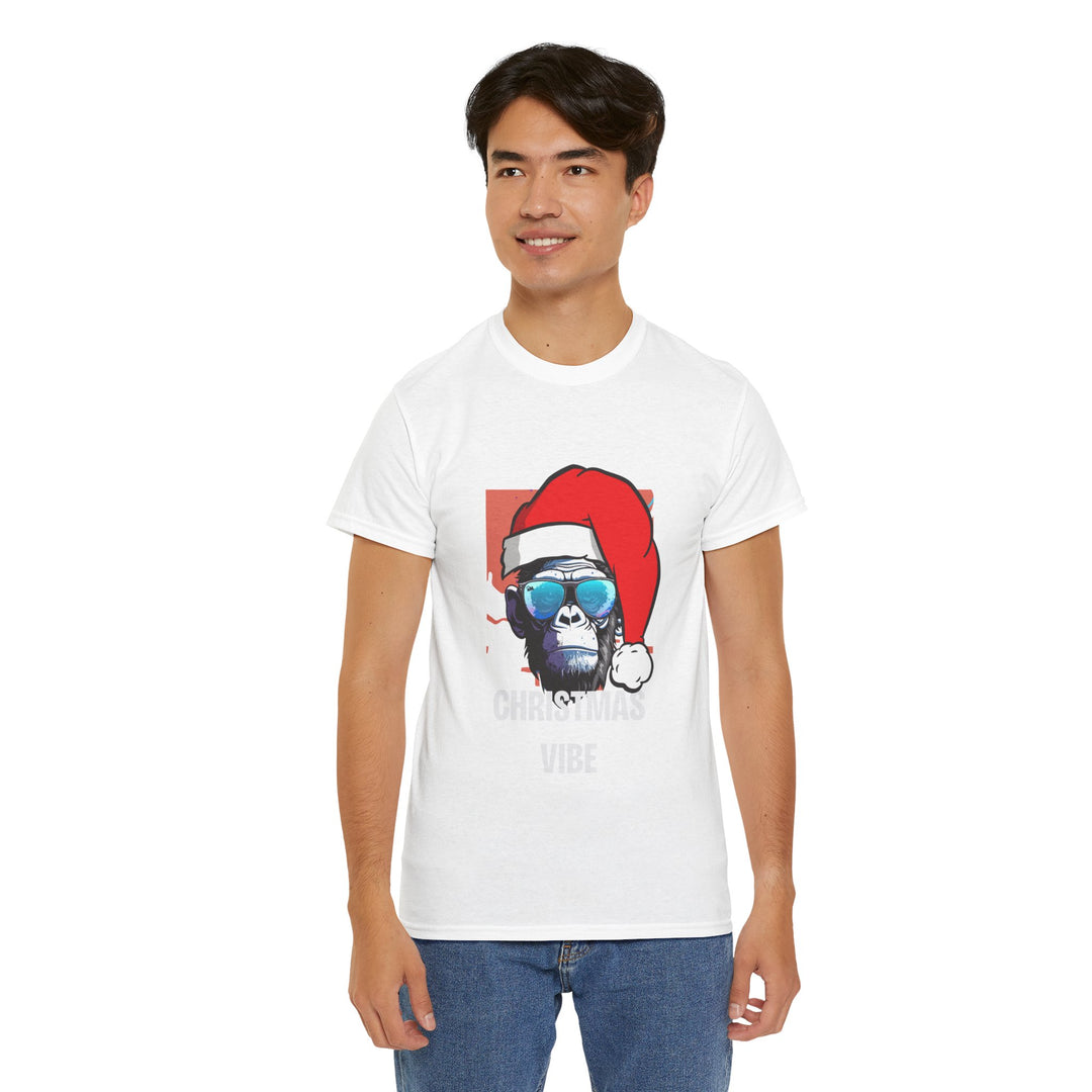 Christmas Vibe Gorilla Unisex Tee, Fun Christmas t-shirt