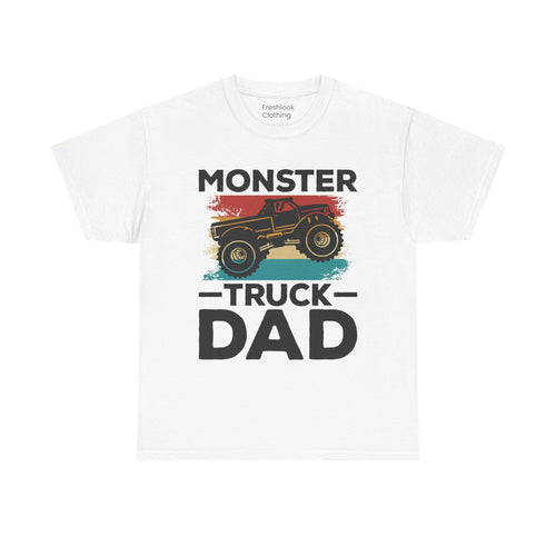 Dad's T-Shirt - Monster Truck Dad Design