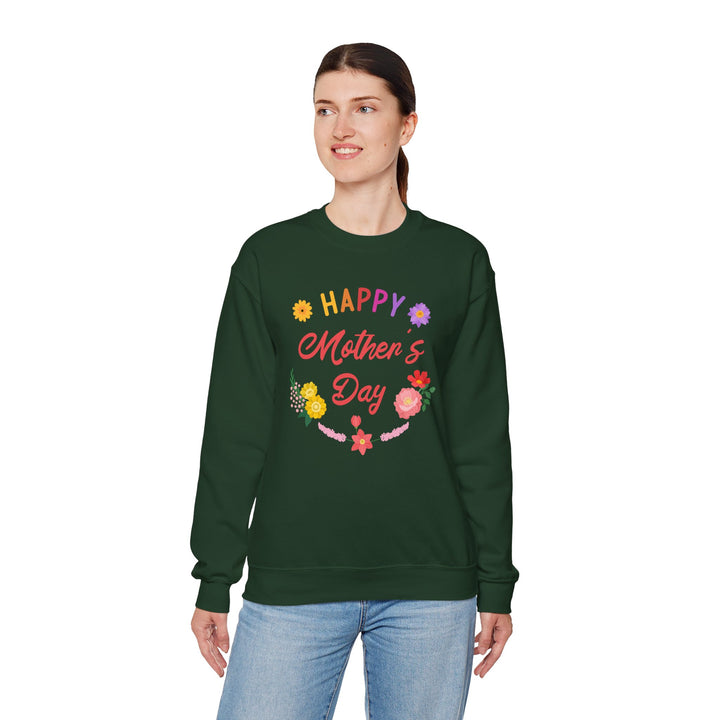 Mom's Sweatshirt - Happy Mother's Day Floral Design