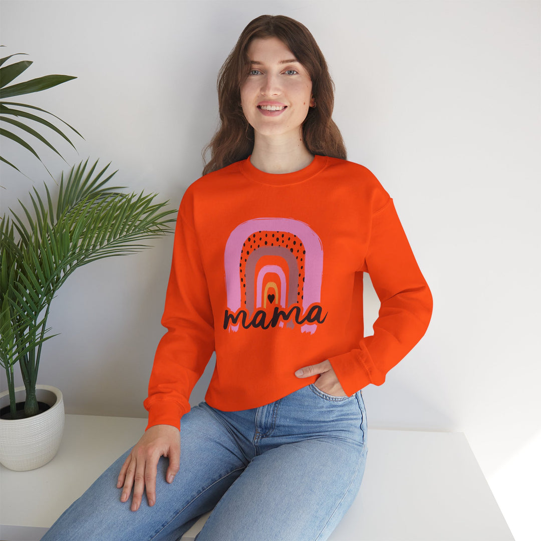 Mom's Sweatshirt - Mama Rainbow Design