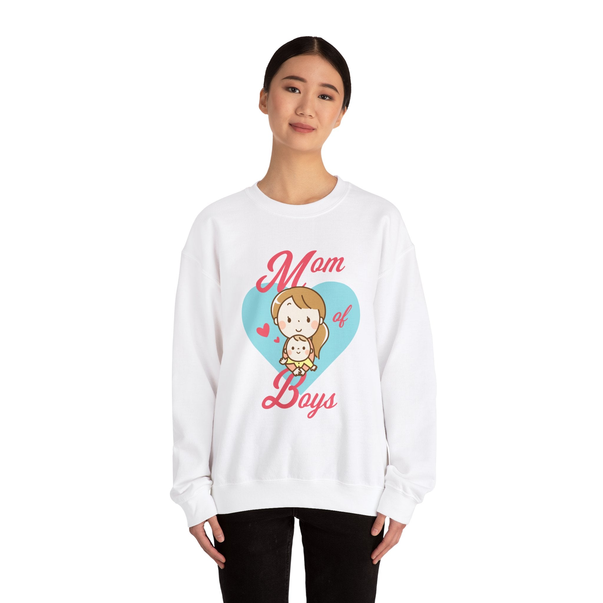 Mom Sweatshirt - Mom of Boys Design