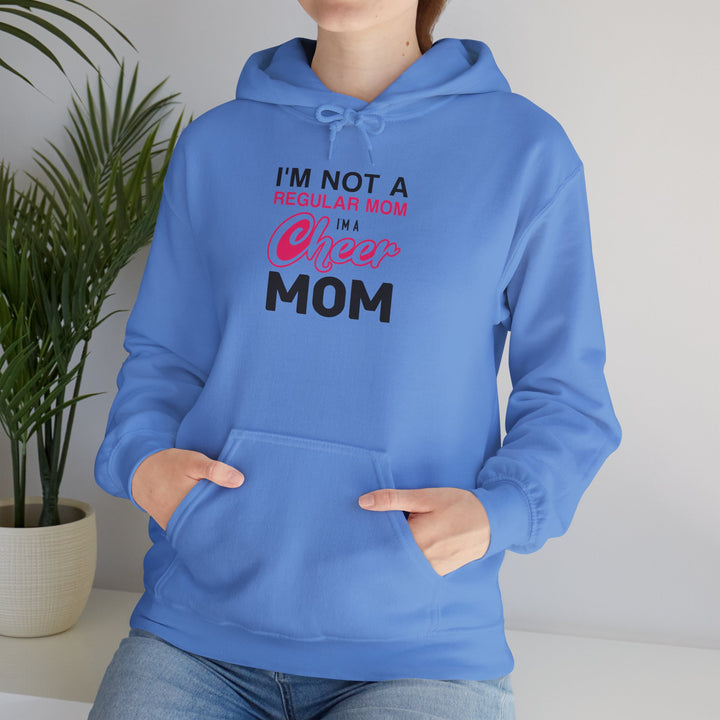 Mom's Unisex Hooded Sweatshirt - I'm Not a Regular Mom Design - Cheer Mom Hoodie