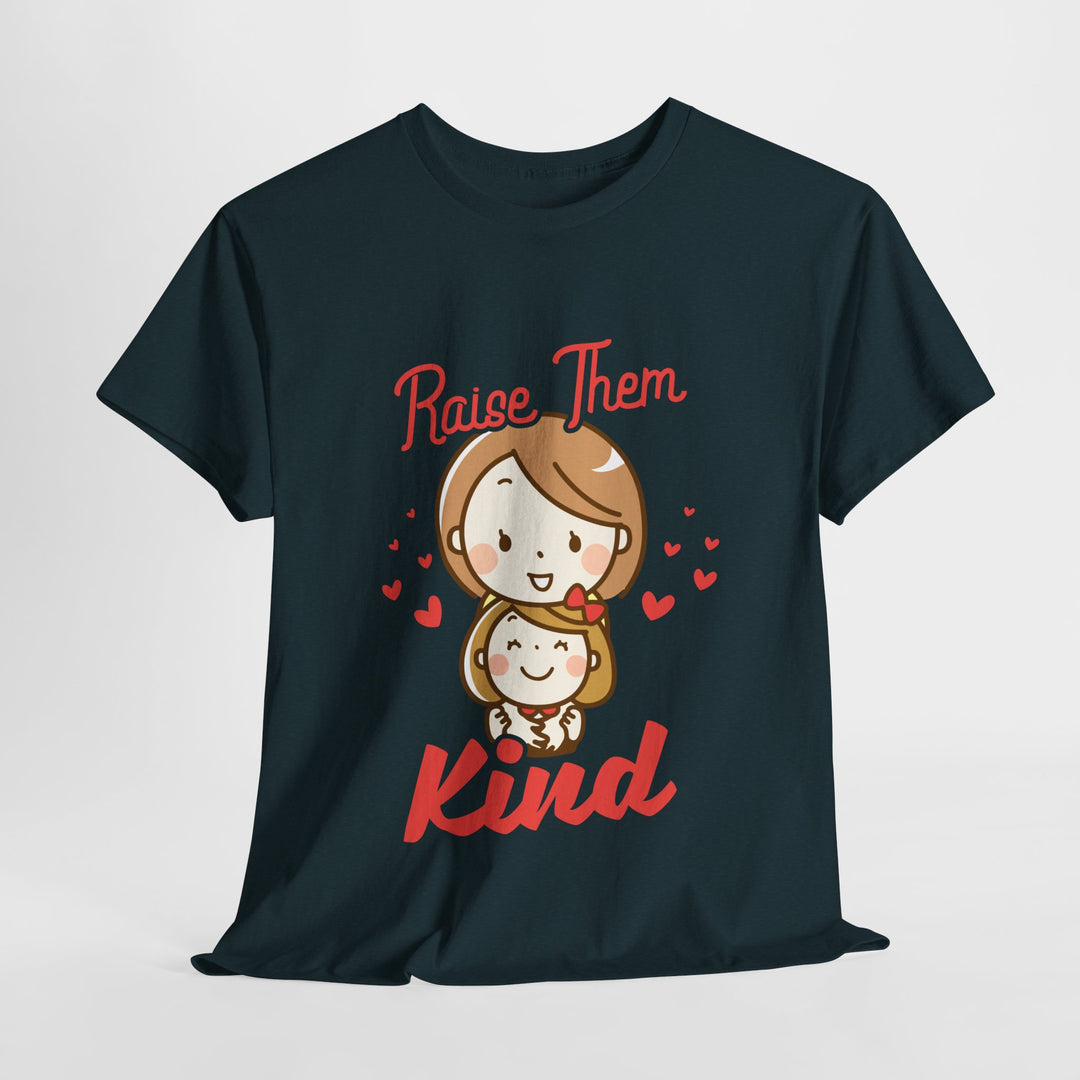 Mom’s T-shirt – Raise Them Kind - Sweet Family Love T-shirt Design