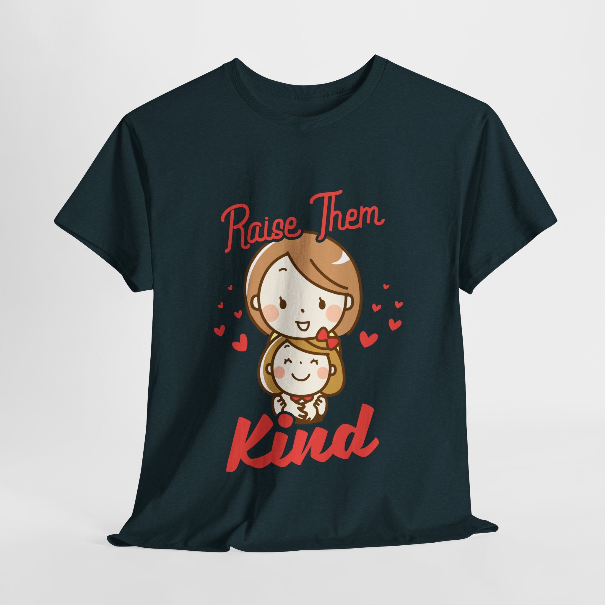 Mom T-Shirt – Raise Them Kind – Sweet Family Love Design