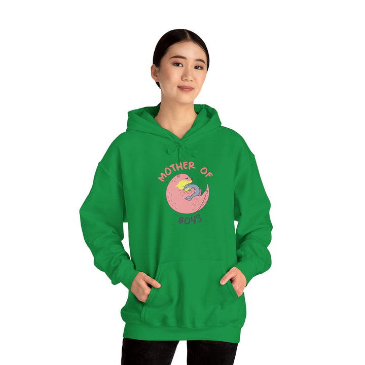 Mom's Unisex Hooded Sweatshirt – Mother of Boys Design