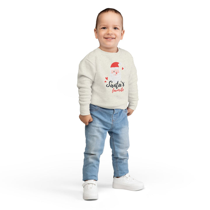 Toddler Sweatshirt — "Santa's Favorite" Cute Kids Christmas Pullover