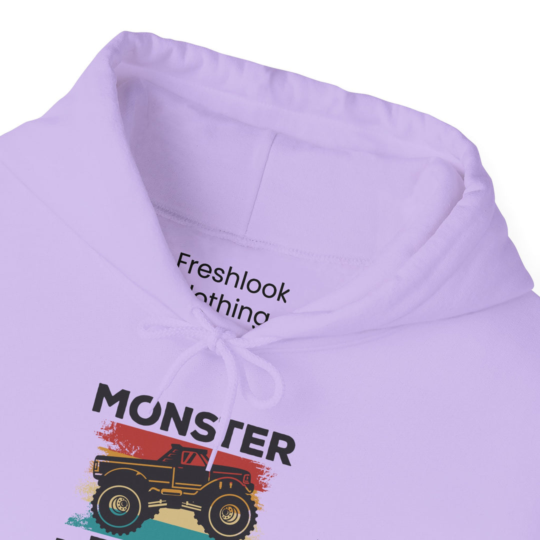 Dad’s Hooded Sweatshirt – Monster Truck Dad Design