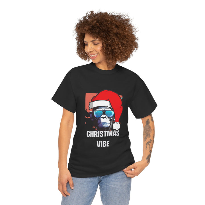 Christmas Vibe Gorilla Unisex Tee, Fun Christmas t-shirt