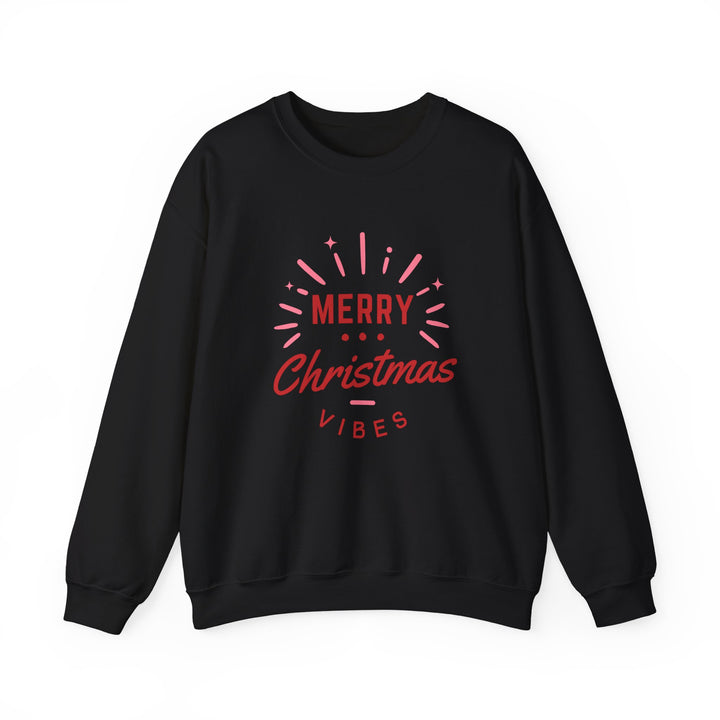 Christmas Sweatshirt — Merry Christmas Vibes Cozy Holiday Crewneck