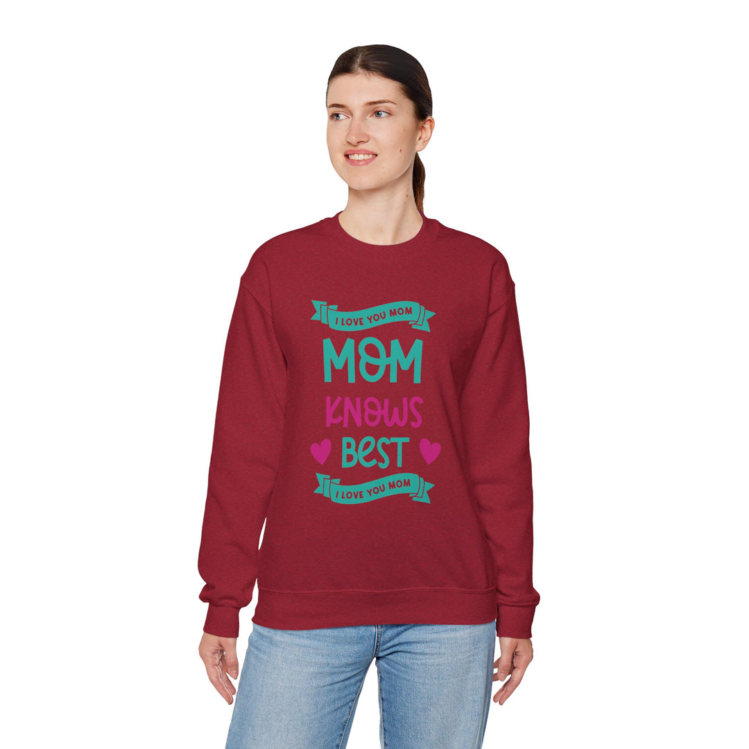 Mom's Sweatshirt - I Love You Mom Design