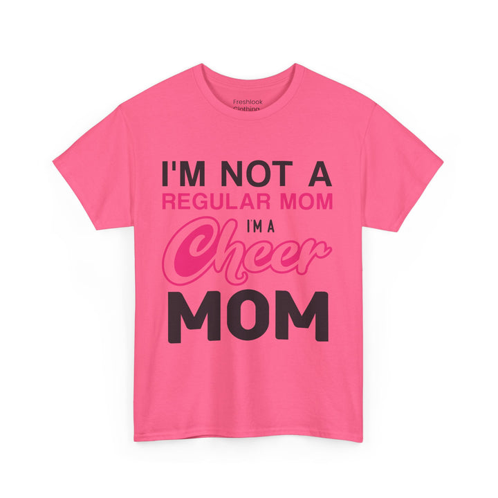 Mom T-Shirt - I'm Not A Regular Mom - Cheer Mom Design for Cheerleading Events