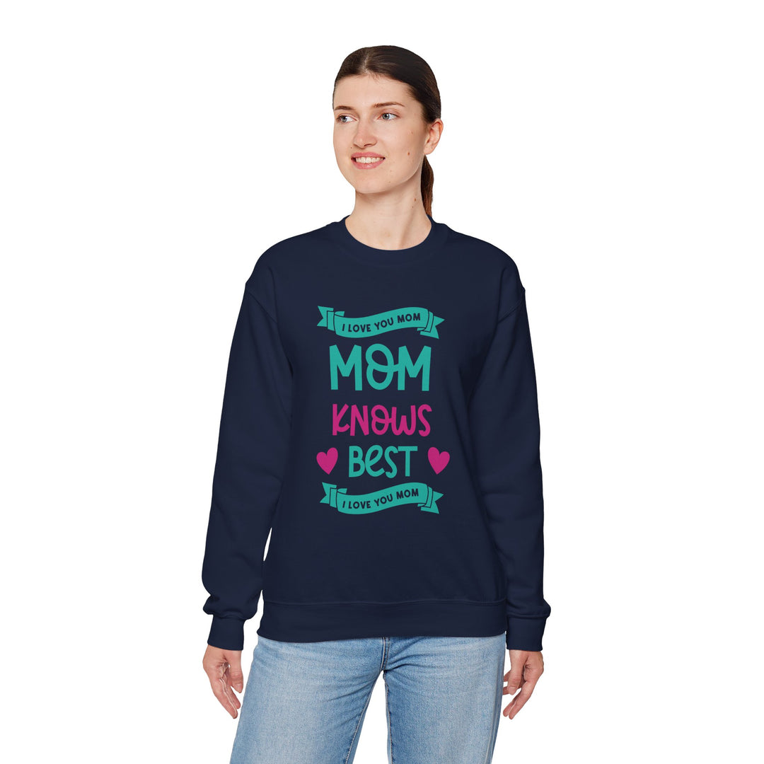 Mom's Sweatshirt - I Love You Mom Design