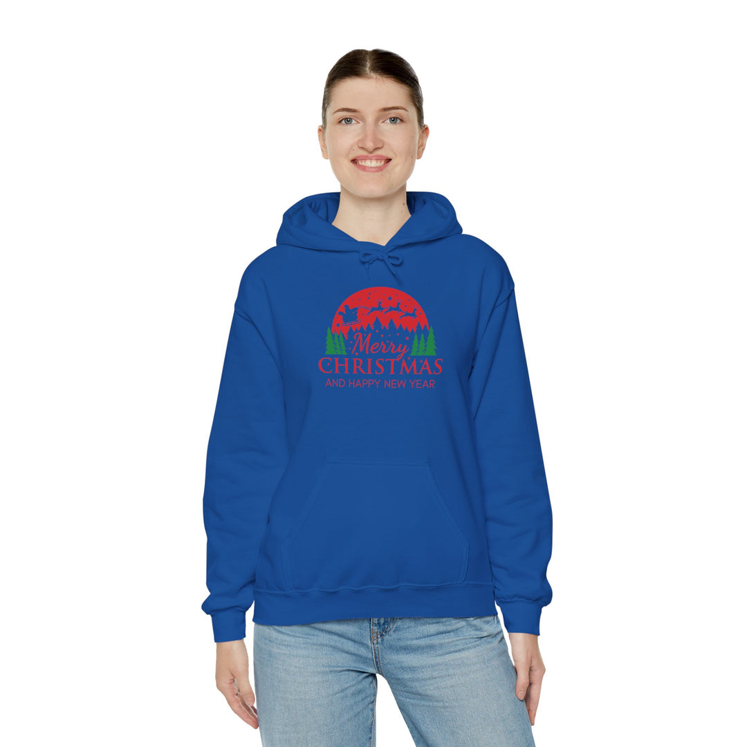 Merry Christmas Hoodie - Festive Red & Green Holiday Sweatshirt
