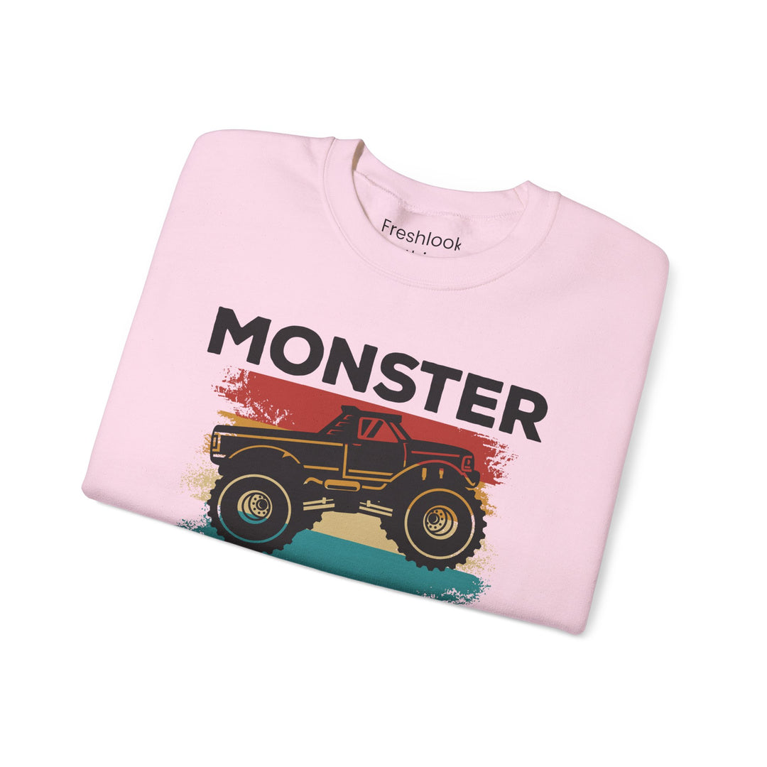 Dad’s Sweatshirt – Monster Truck Dad Design