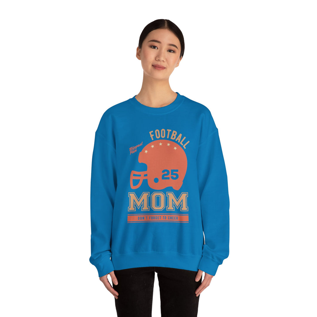 Mom's Sweatshirt - Biggest Football Fan Cheerful Design for Game Days