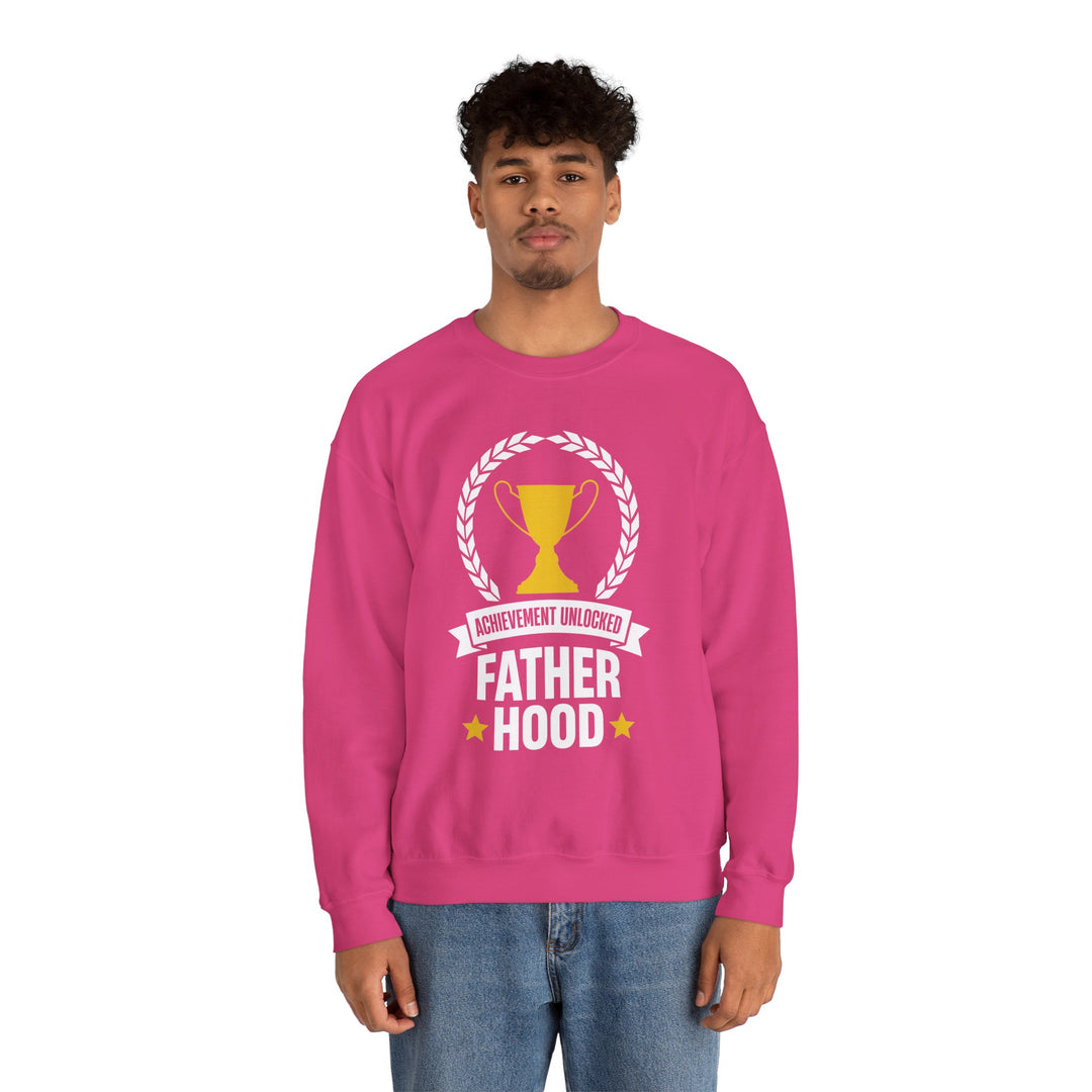 Dad’s Sweatshirt – Achievement Unlocked Fatherhood Design