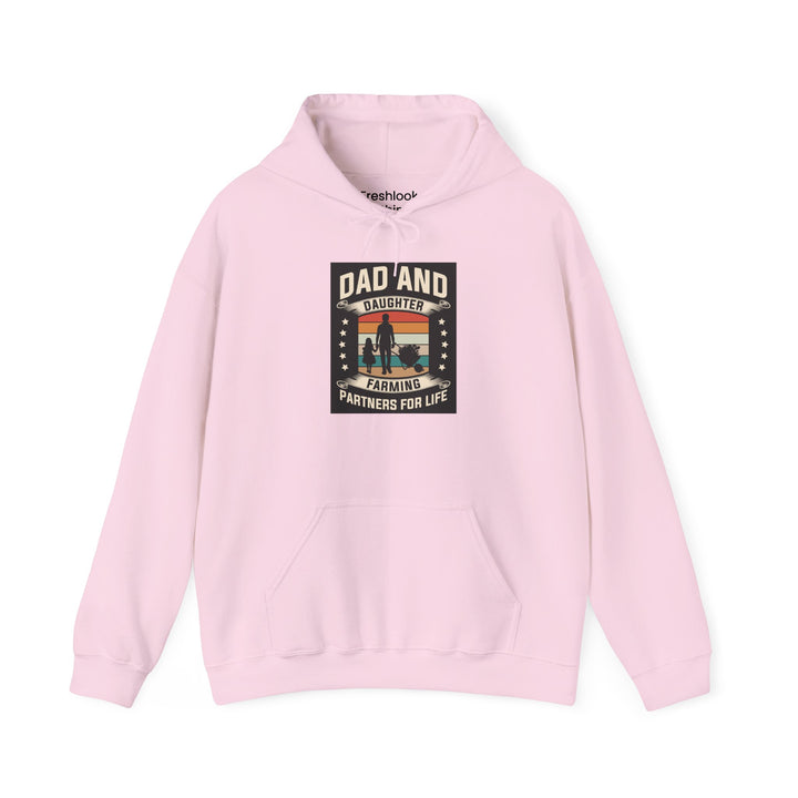 Dad’s Hooded Sweatshirt – Dad and Daughter Farming Partners For Life Design