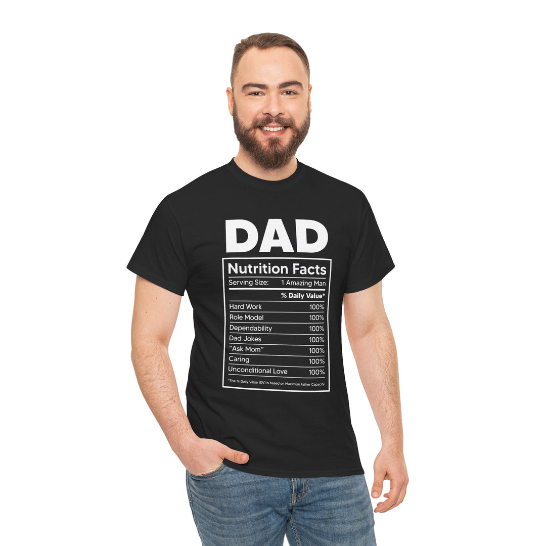 Dad's T-Shirt - Dad Nutrition Facts Design