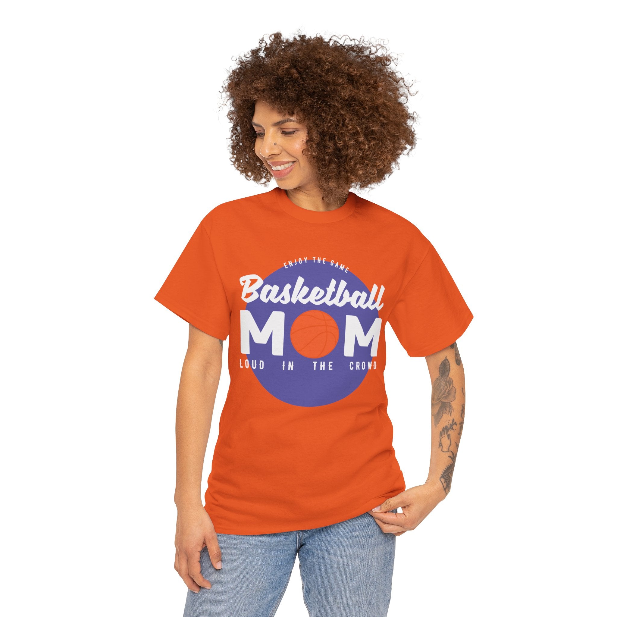 Mom T-Shirt - Basketball Mom Loud in the Crowd Design