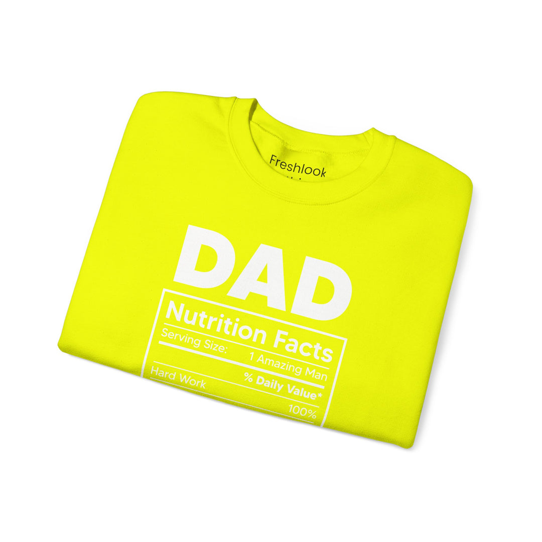 Dad’s Sweatshirt – Dad Nutrition Facts Design