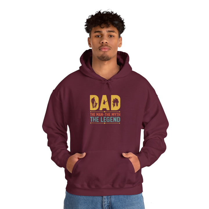 Dad’s Hooded Sweatshirt – Dad The Man The Myth The Legend Design