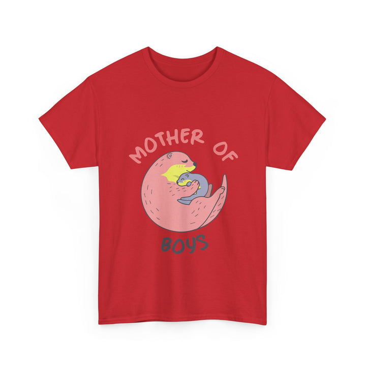 Mom's T-Shirt - Mother of Boys Design