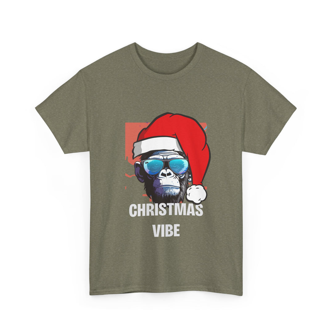 Christmas Vibe Gorilla Unisex Tee, Fun Christmas t-shirt