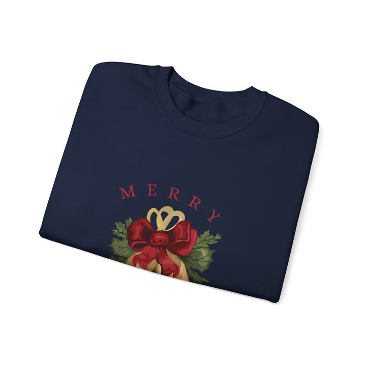Christmas Bells Crewneck Sweatshirt — "Merry Christmas" Holiday Pullover