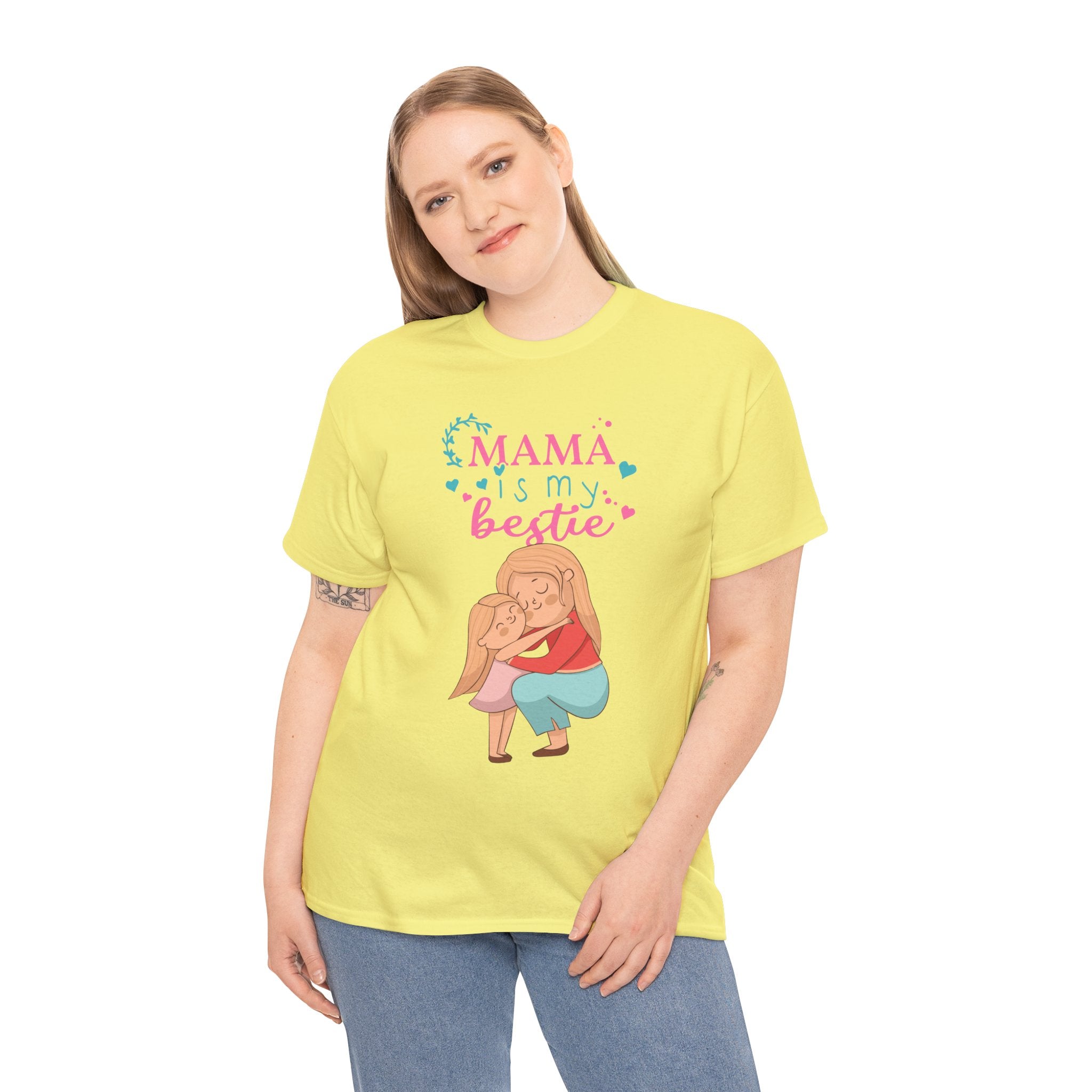 Mom T-Shirt - Mama Is My Bestie Design