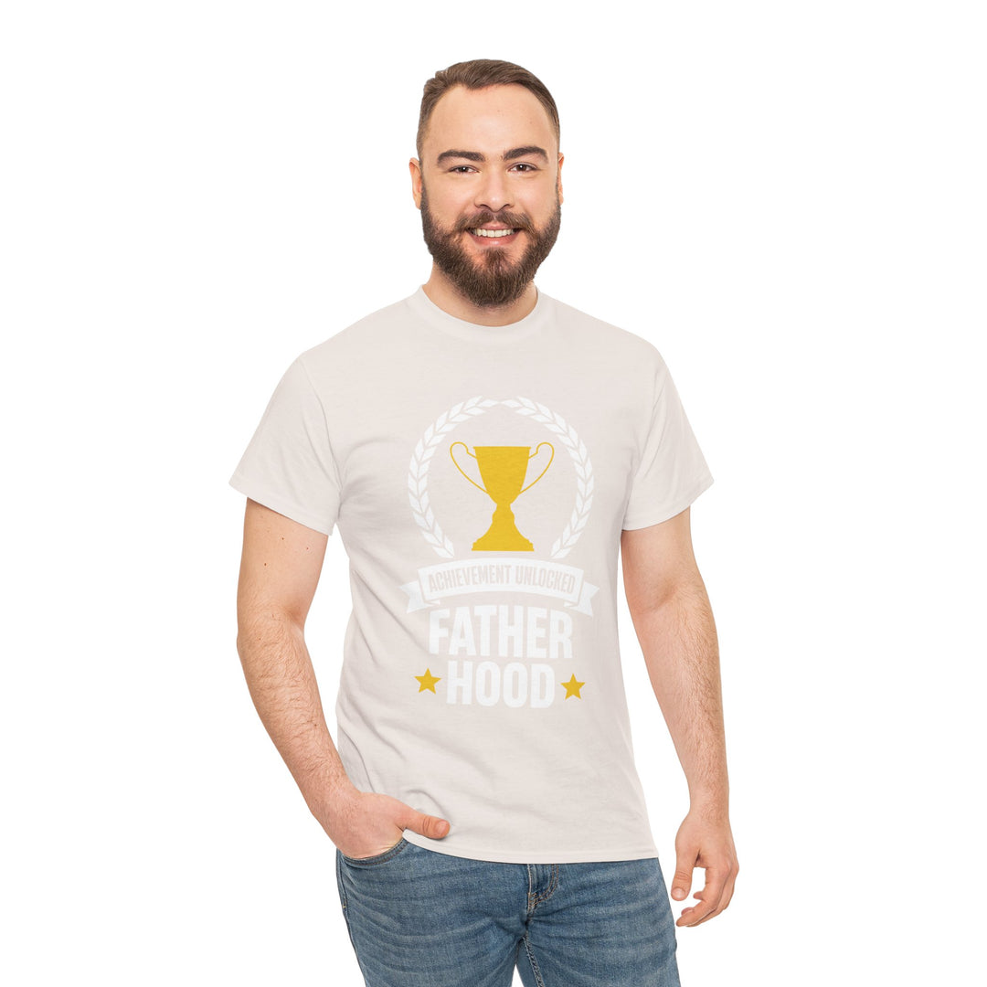 Dad's T-Shirt - Achievement Unlocked Fatherhood Design