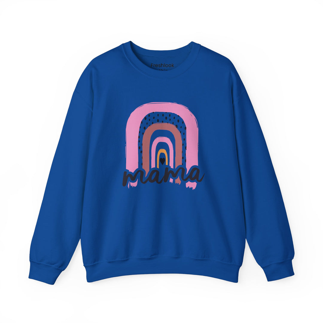 Mom's Sweatshirt - Mama Rainbow Design